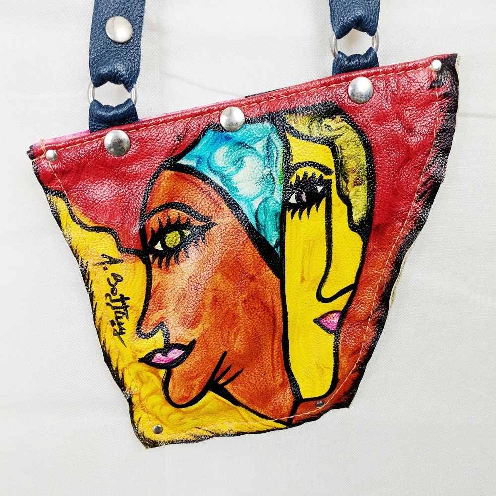 A. BOTTANY Handmade leather crossbody Purse NWOT